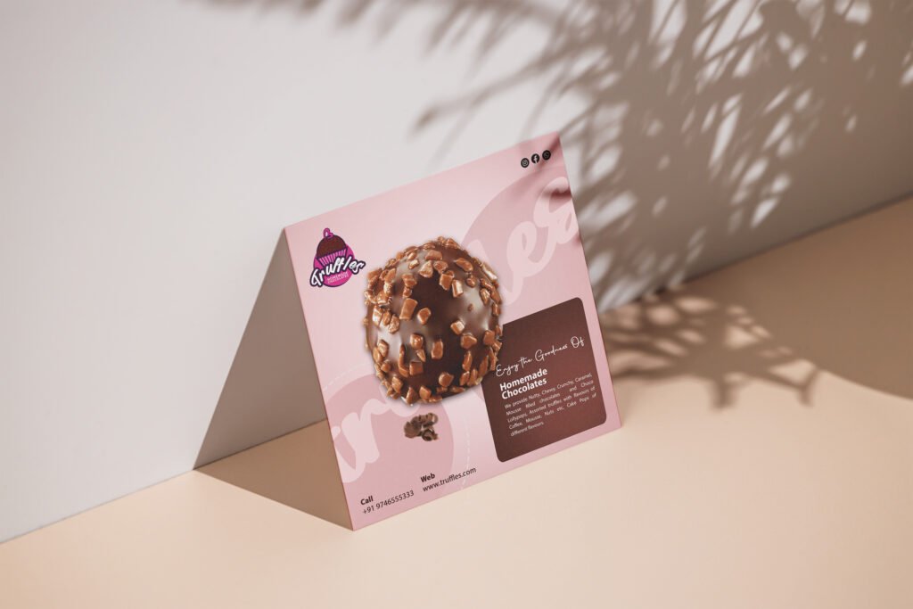 simple square flyer mockup